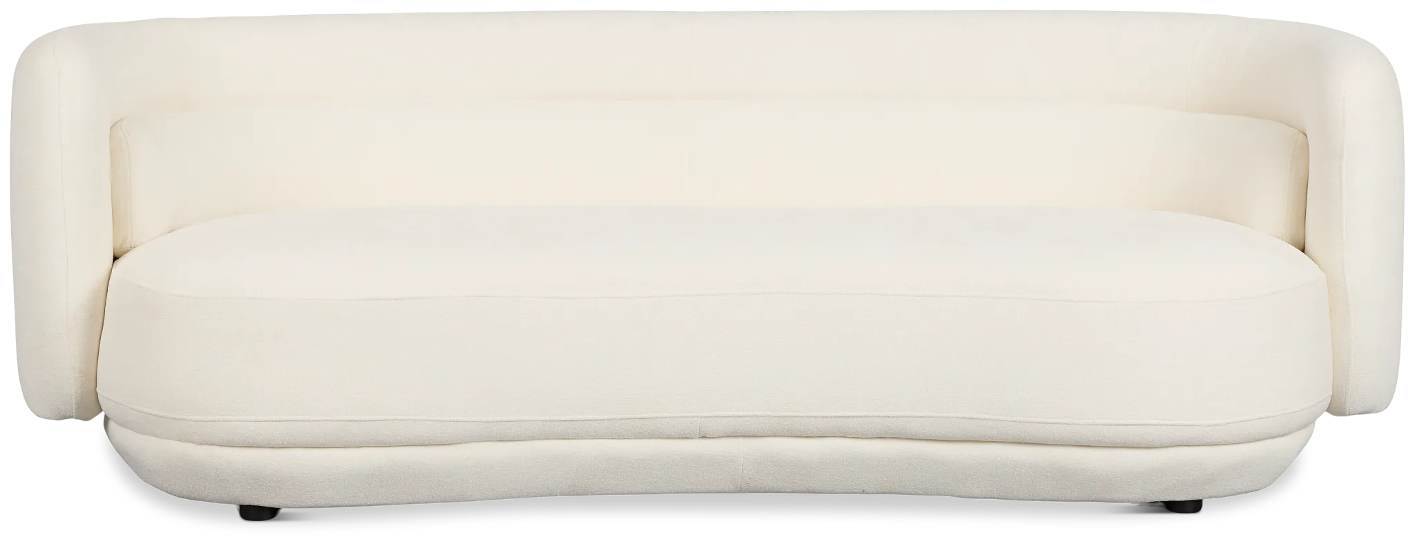 Presley White Fabric Sofa