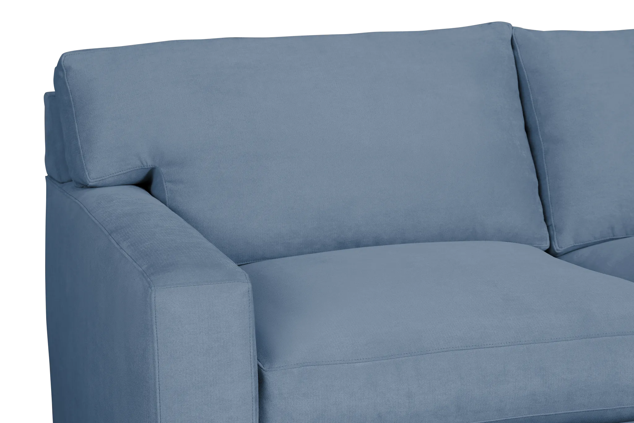 Hudson Blue Fabric Loveseat