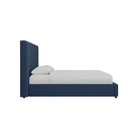 Grayton Peyton Dark Blue 54" Upholstered Platform Bed