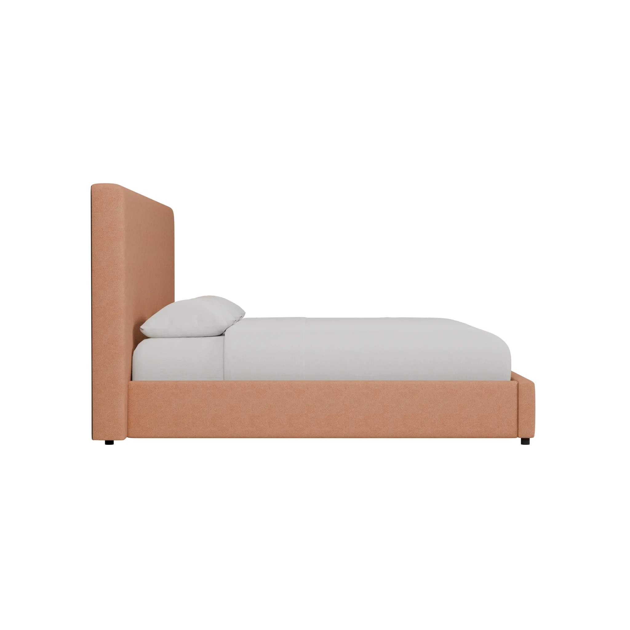 Grayton Sutton Orange 54" Upholstered Platform Bed