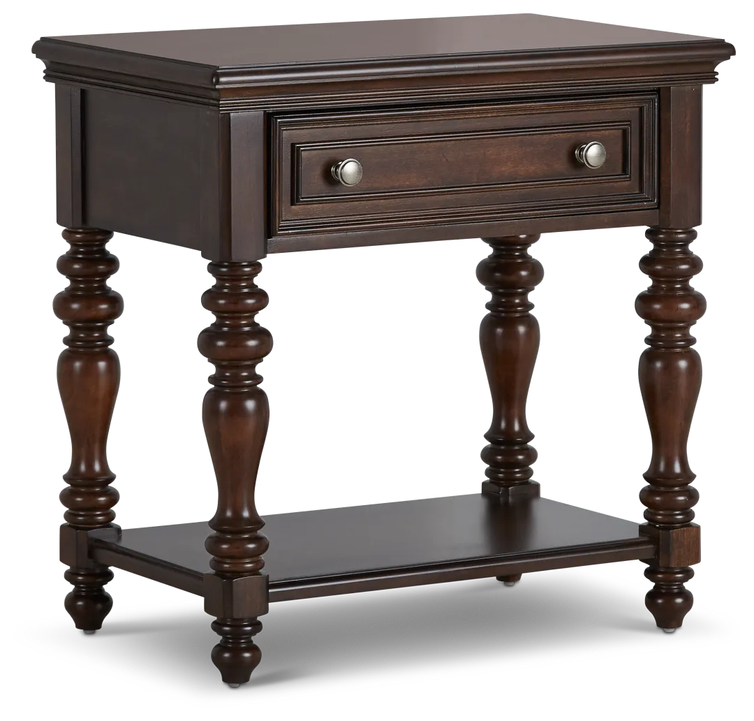 Savannah Dark Tone 1-drawer Nightstand