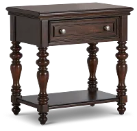 Savannah Dark Tone 1-drawer Nightstand