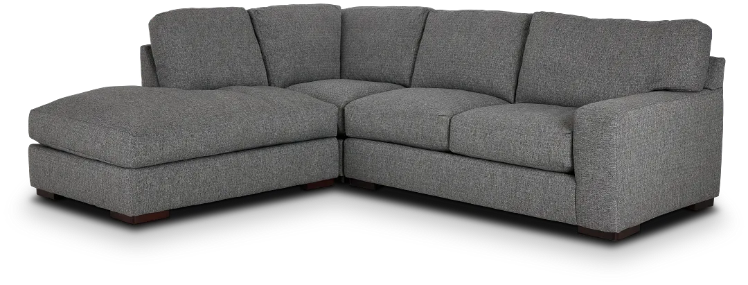 Veronica Dark Gray Down Left Bumper Sectional