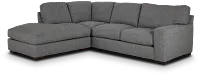 Veronica Dark Gray Down Left Bumper Sectional