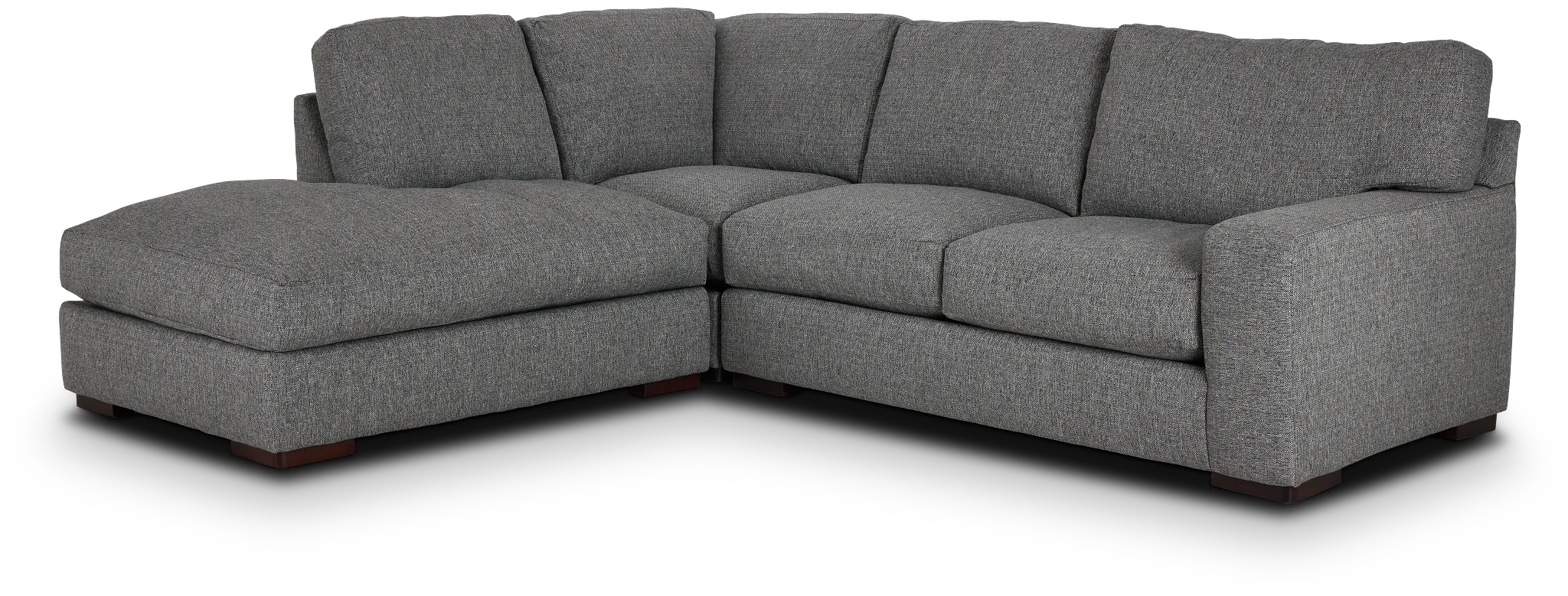 Veronica Dark Gray Down Left Bumper Sectional