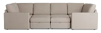 Citymod Beige Fabric 8-piece Pit Sectional