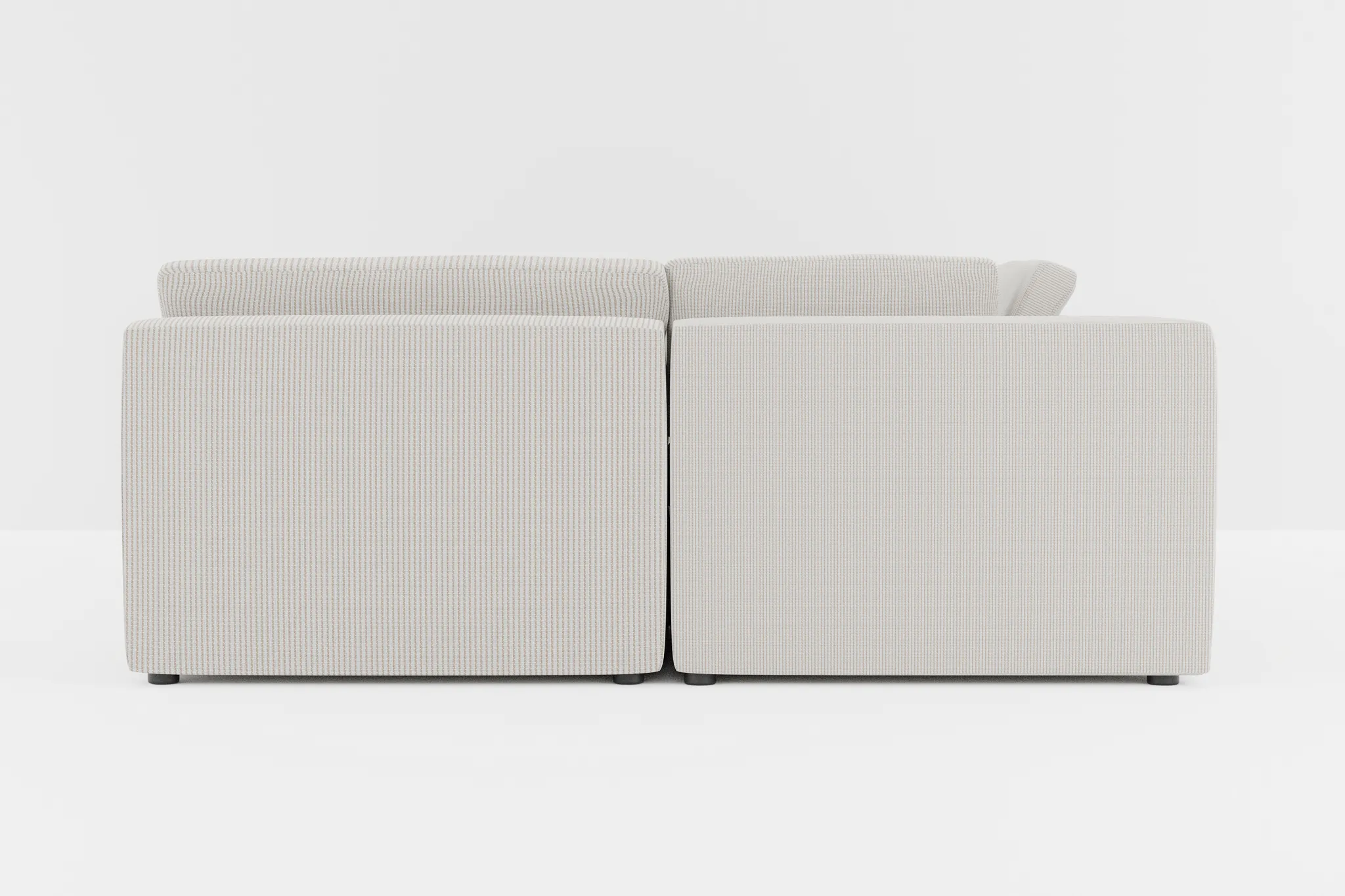 Destin Lucy Light Beige Fabric 6-piece Pit Sectional