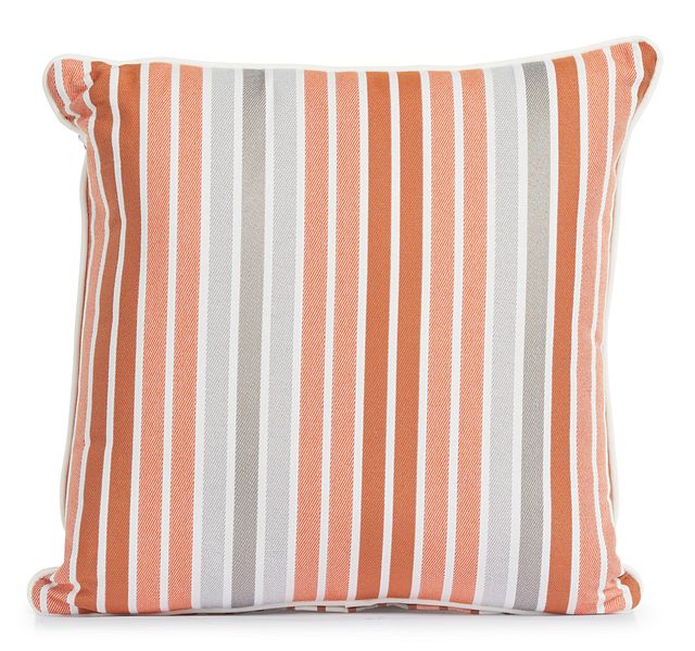 Spring Orange 18" Indoor/outdoor Square Accent Pillow