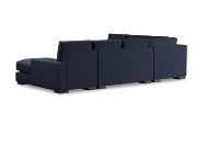 Edgewater Peyton Dark Blue Medium Right Chaise Sectional