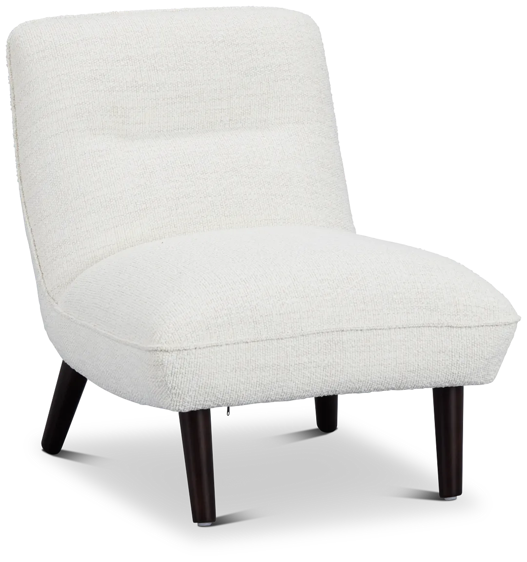 Lilac White Fabric Accent Chair