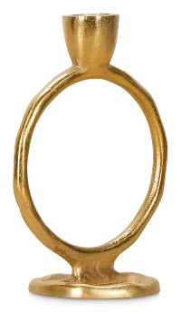 Ringo Gold Small Candle Holder