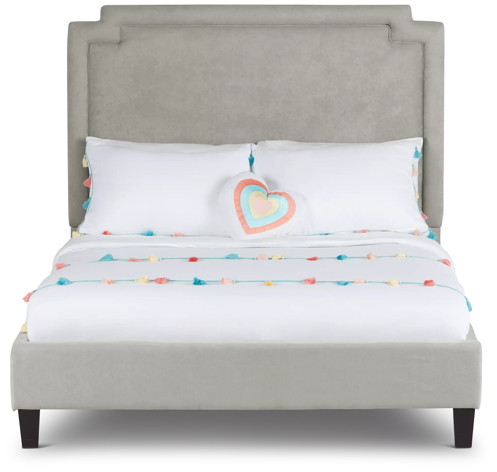 Whitney Taupe Uph Platform Bed Whitney Taupe Uph Platform Bed