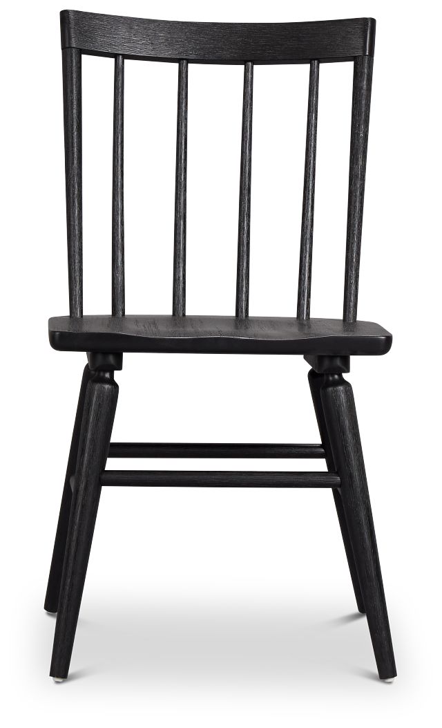 Taylor Black Slat Side Chair