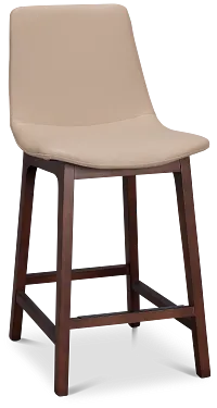 Hamilton Taupemicro 24" Upholstered Barstool