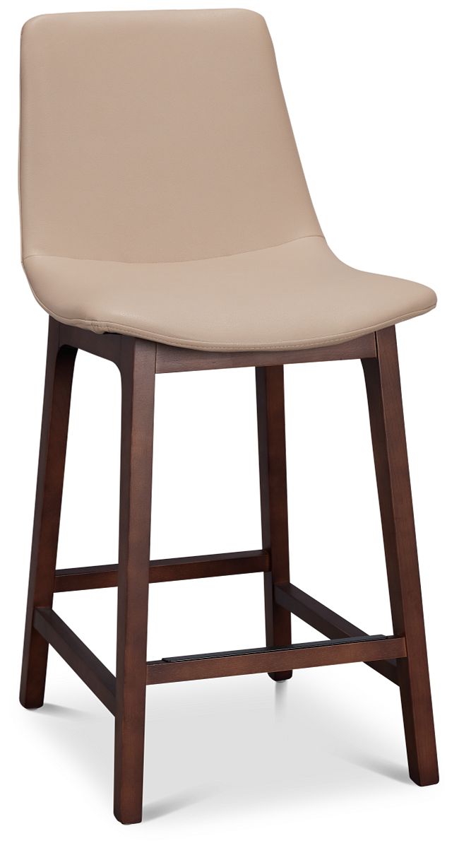 Hamilton Taupemicro 24" Upholstered Barstool