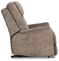 Model 3+ Petite Dark Gray Fabric Power Lift Recliner