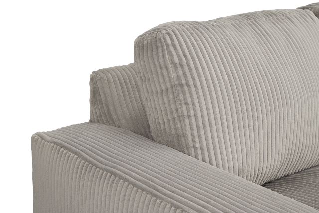 Charlie Gray Fabric Loveseat