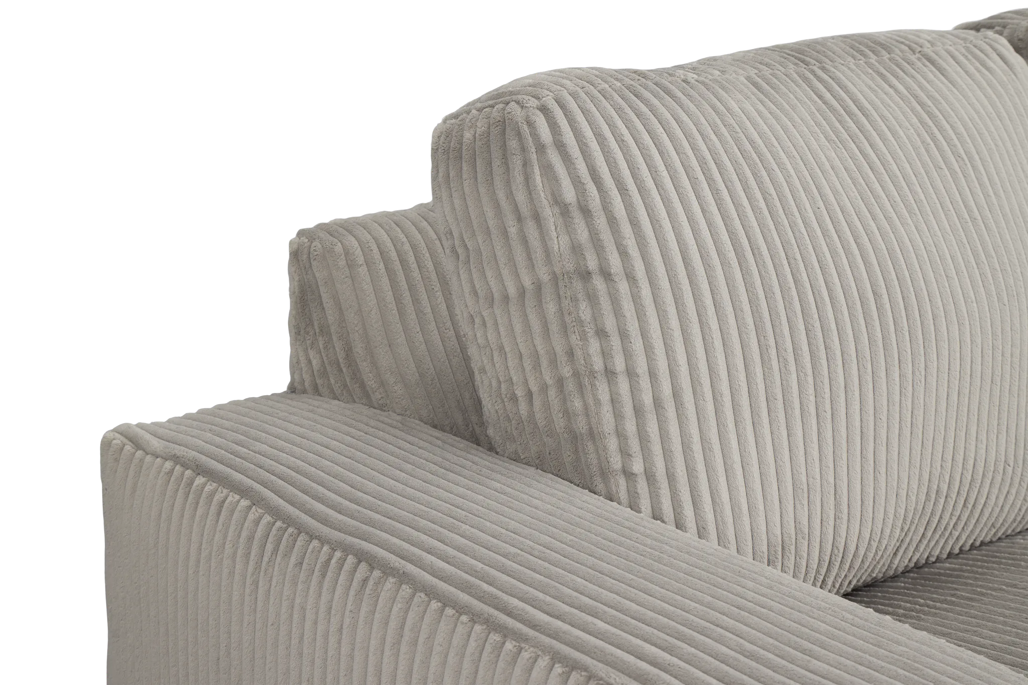 Charlie Gray Fabric Loveseat