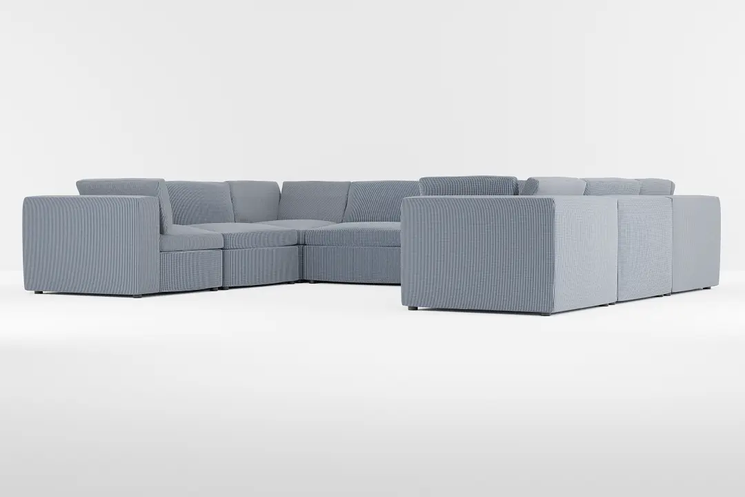 Destin Lucy Navy Fabric 8-piece Modular Sectional Destin Lucy Navy Fabric 8-piece Modular Sectional