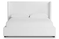Captiva Revenue White 48" Upholstered Shelter Bed
