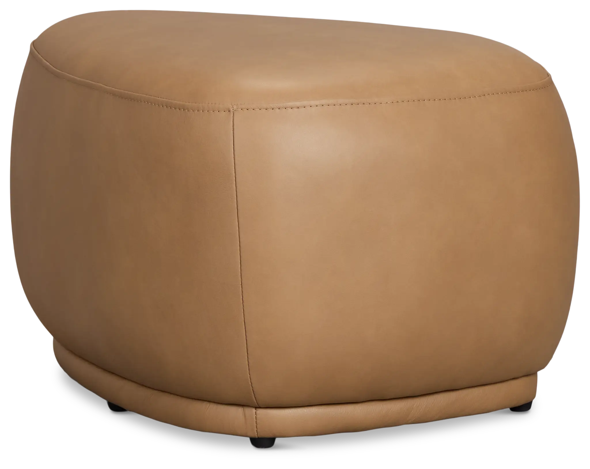 Jovi Brown Leather Small Accent Ottoman Jovi Brown Leather Small Accent Ottoman