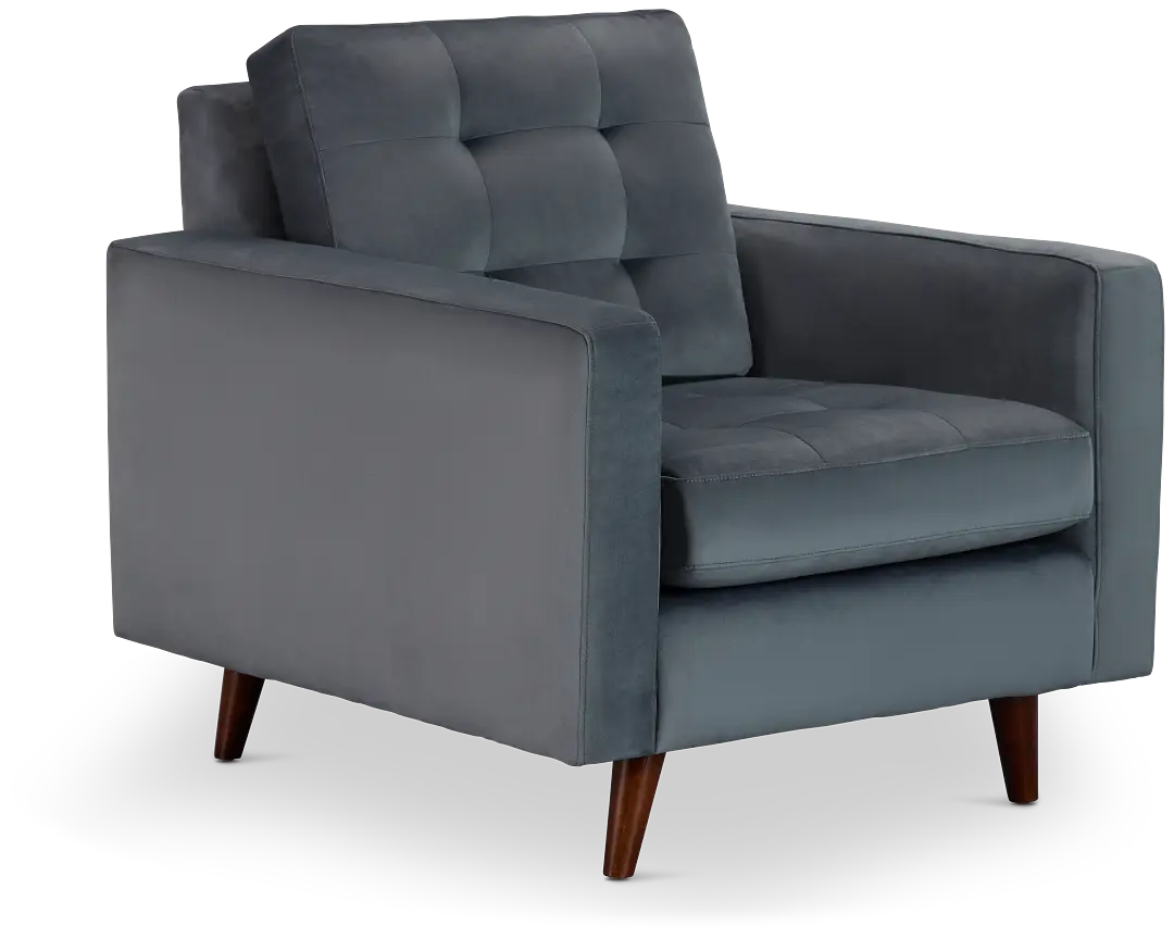 Mila Gray Velvet Chair Mila Gray Velvet Chair