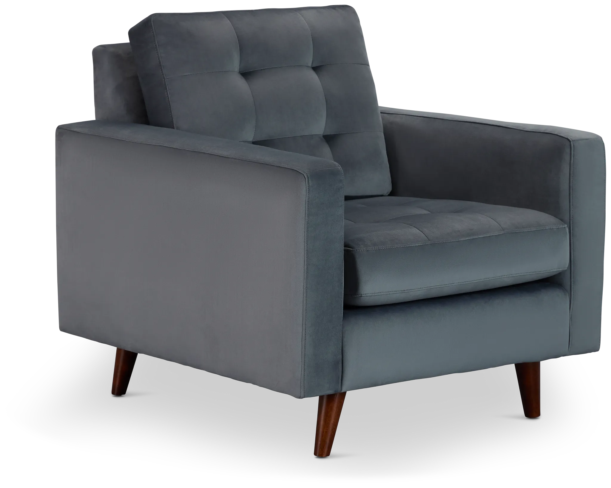 Mila Gray Velvet Chair