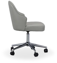Paige Light Gray Swivel Desk Chair