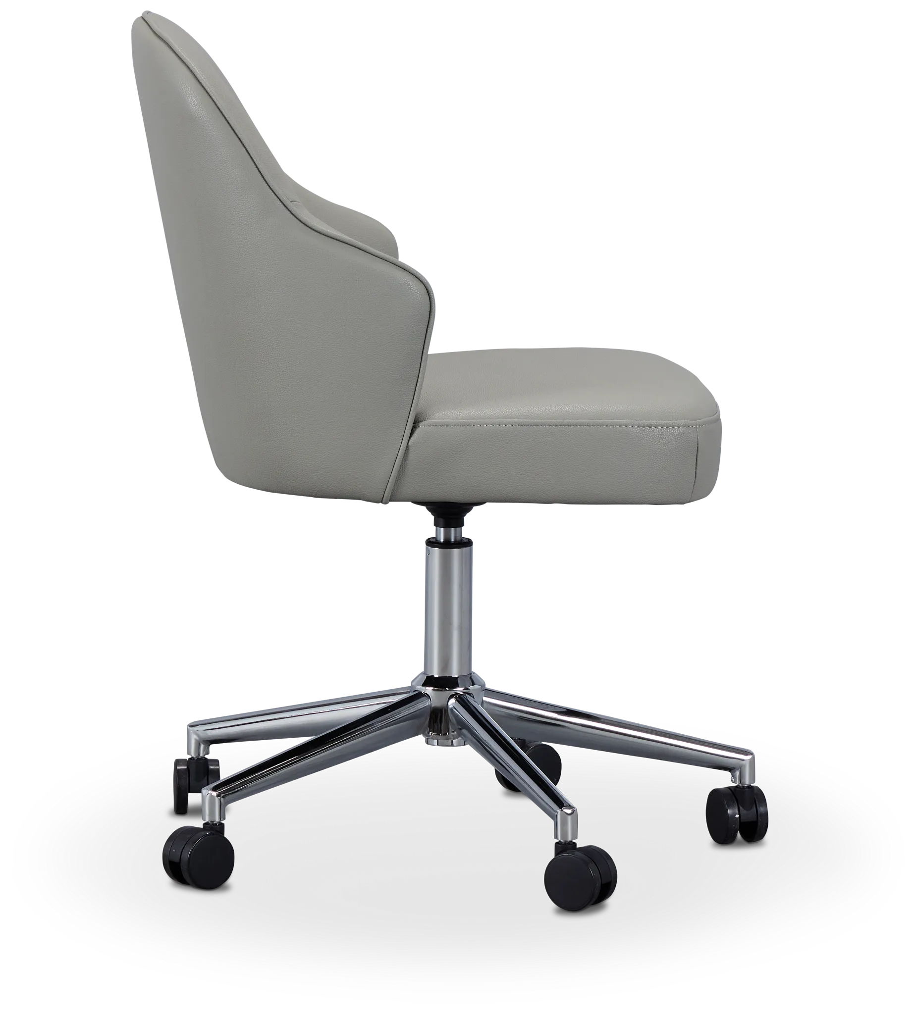 Paige Light Gray Swivel Desk Chair