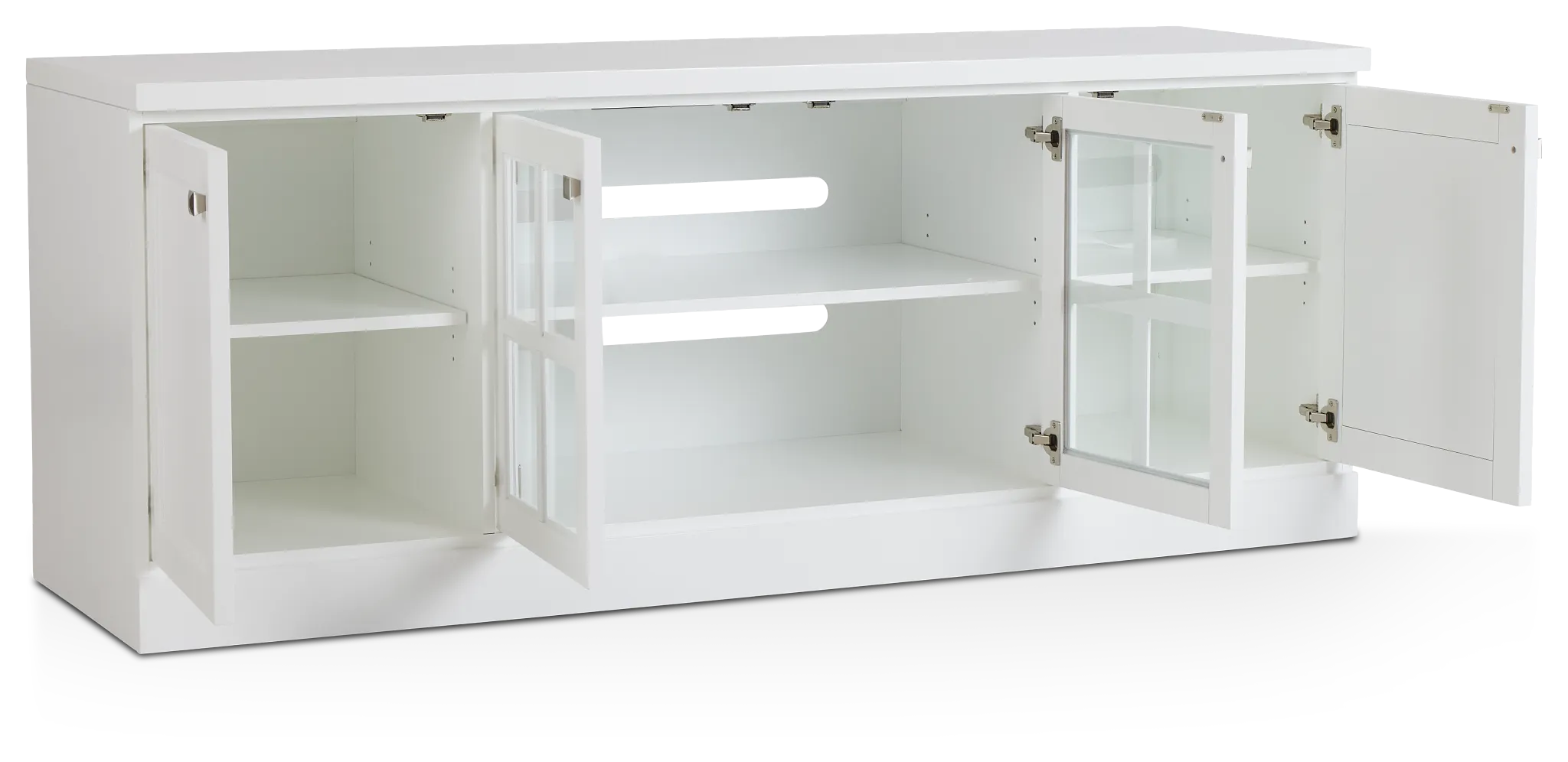 Newport White 76" Tv Stand