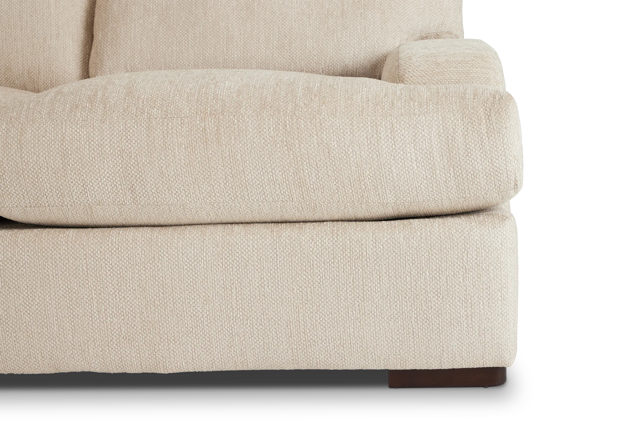 Alpha Beige Fabric Medium Two-arm Sectional