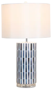 Liam Blue Ceramic Table Lamp