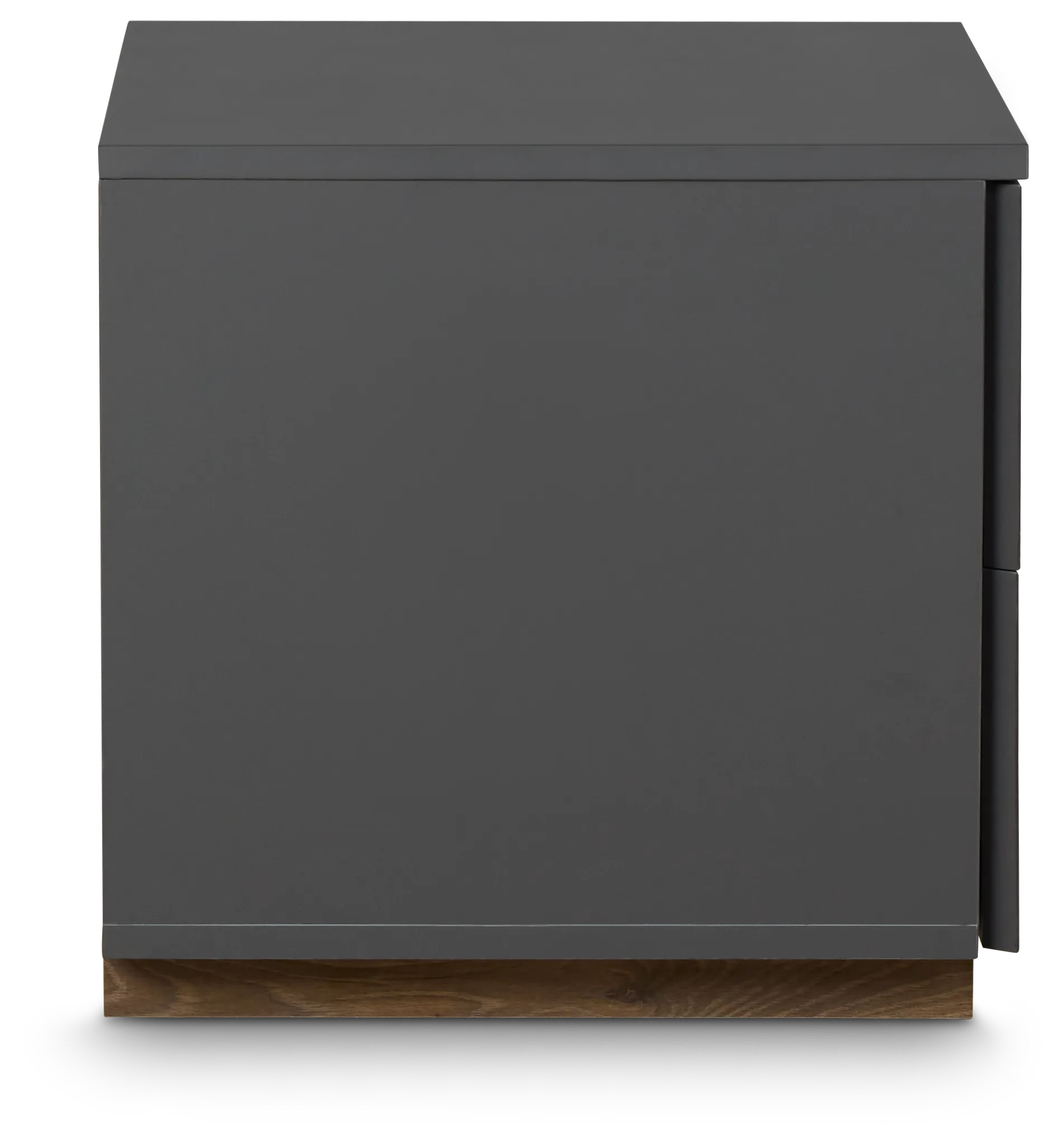 Brasilia Gray 2-drawer Nightstand