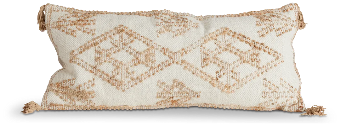 Finley Ivory Lumbar Accent Pillow