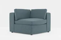 Destin Elevation Dark Blue Fabric Corner Chair
