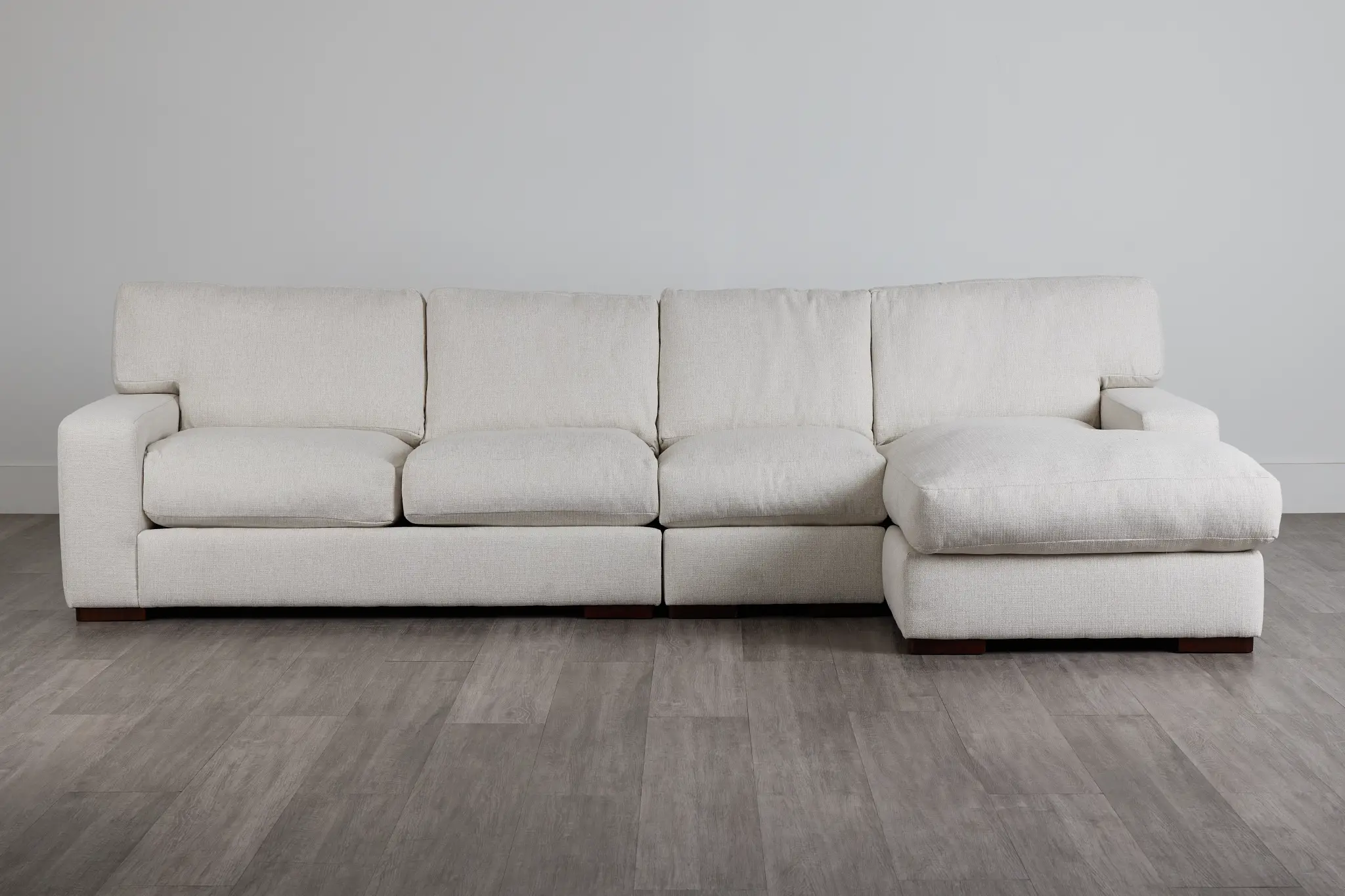Veronica White Down Small Right Chaise Sectional Veronica White Down Small Right Chaise Sectional