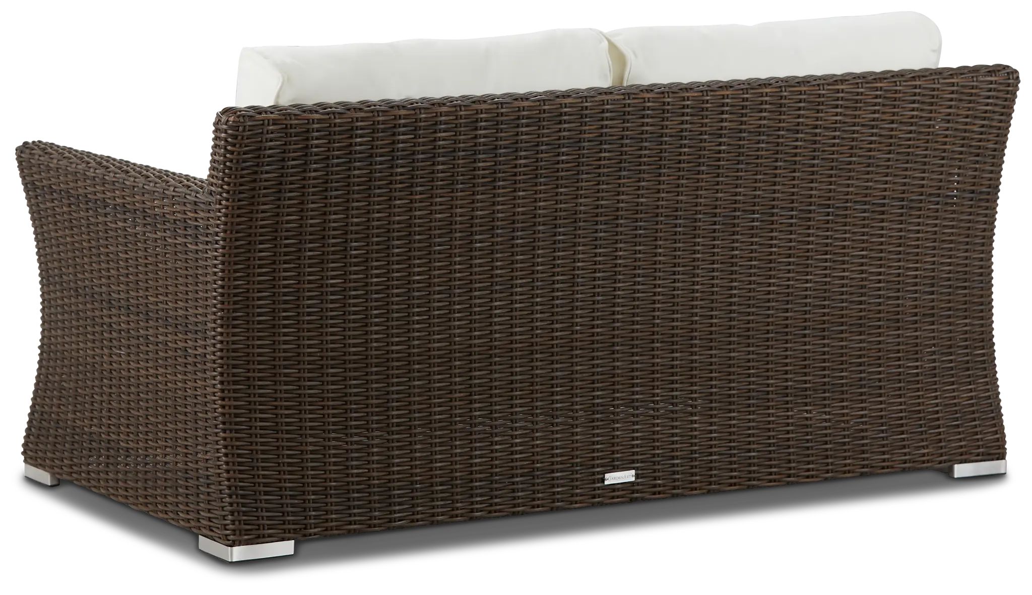 Southport White Woven Loveseat Southport White Woven Loveseat
