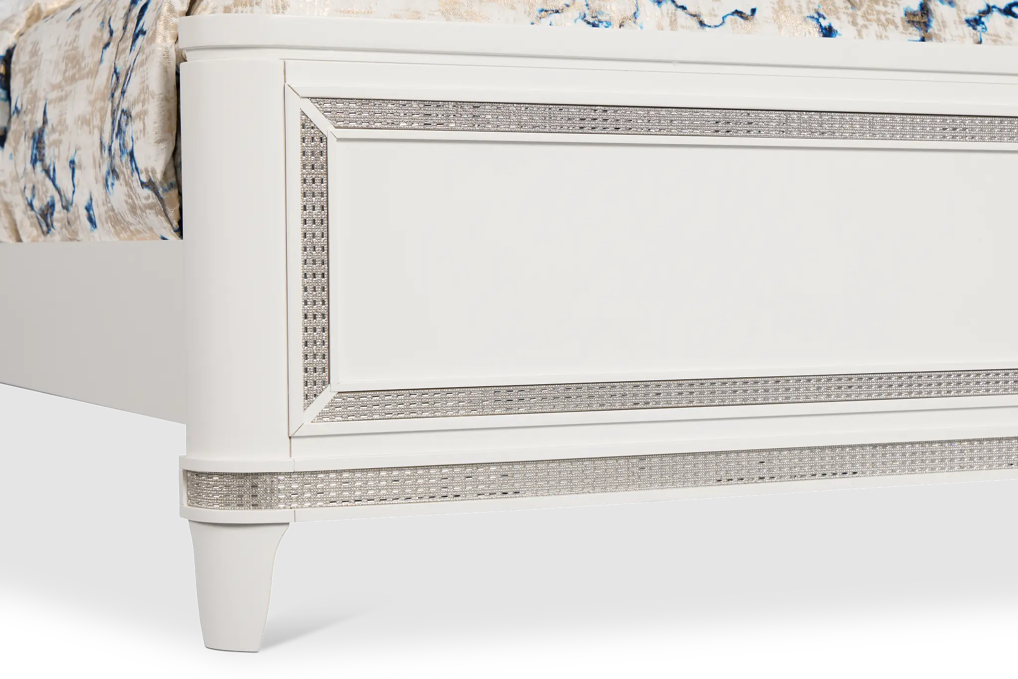 Milan White Uph Panel Bed Milan White Uph Panel Bed