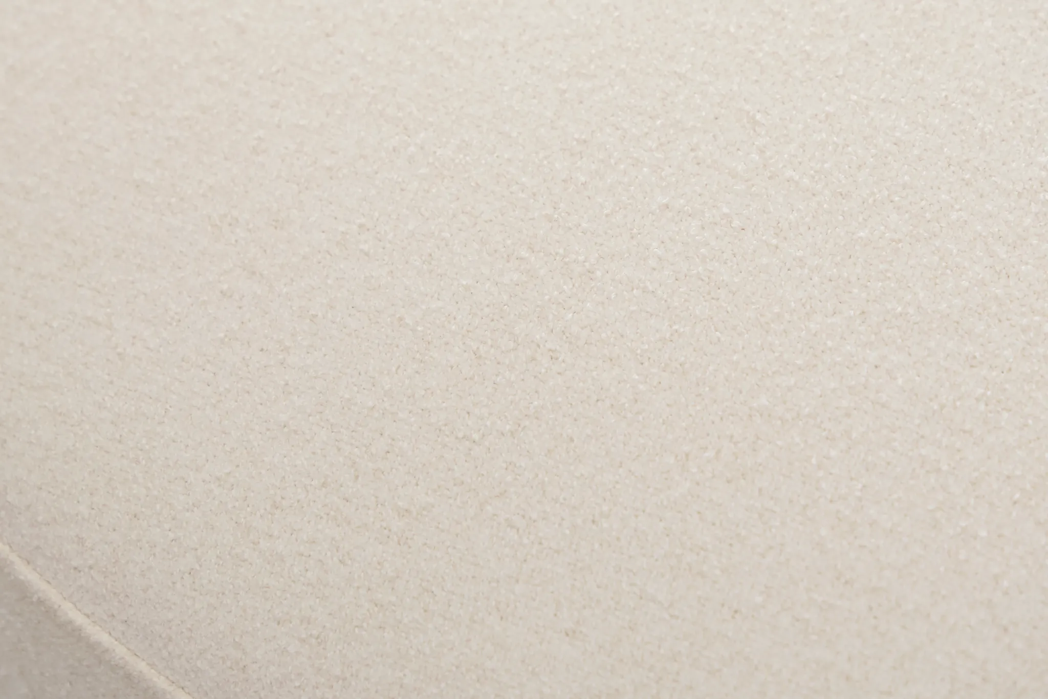 Presley White Fabric Ottoman