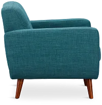 Raya Dark Teal Fabric Chair