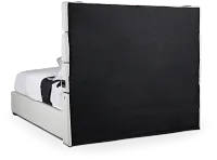 Miami White Uph Platform Bed