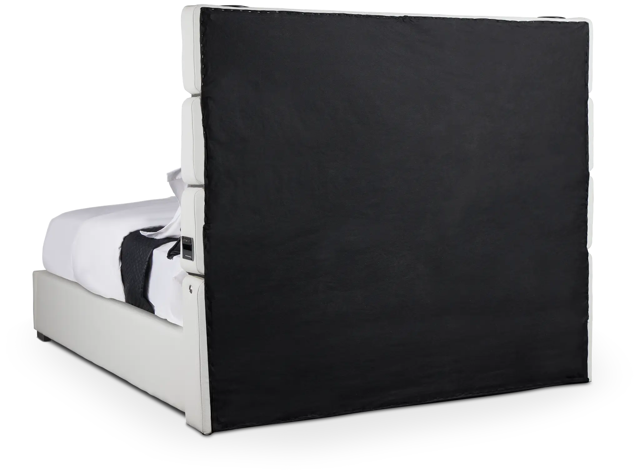 Miami White Uph Platform Bed Miami White Uph Platform Bed