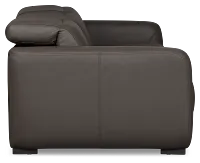 Kieran Dark Brown Lthr/vinyl 3-piece Modular Power Reclining Sofa
