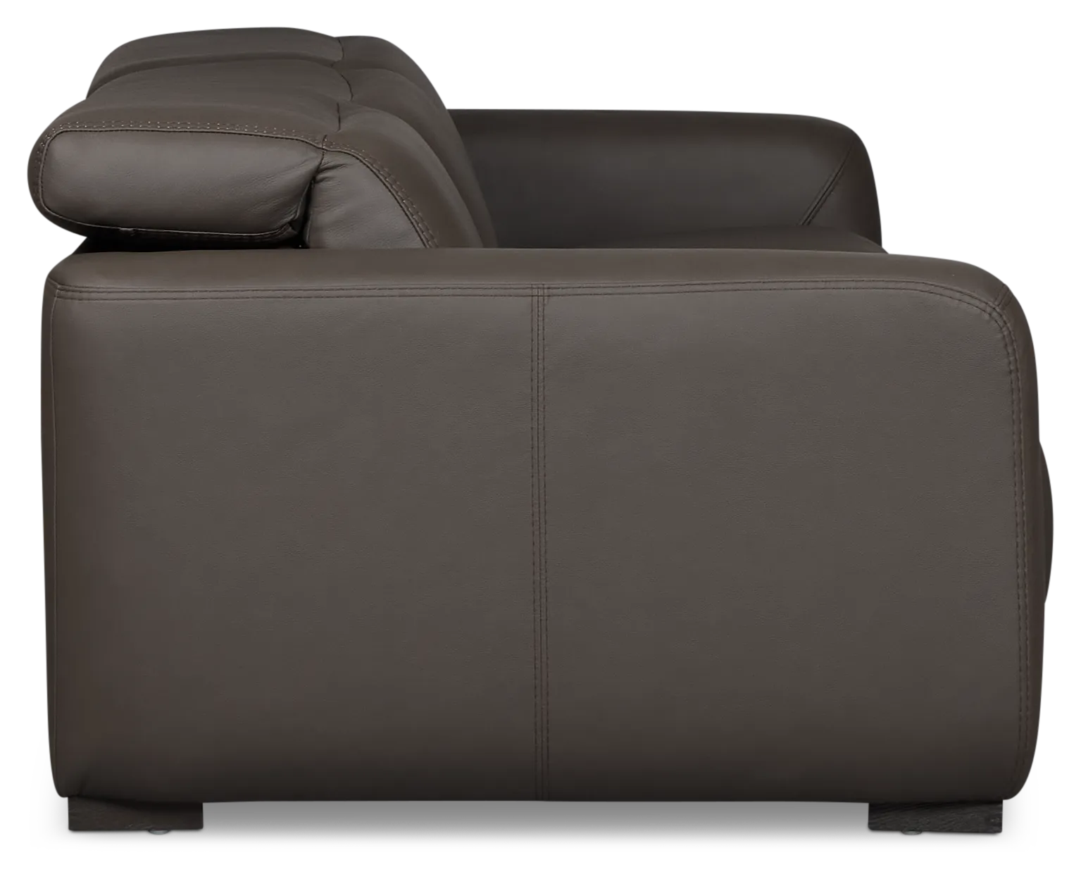Kieran Dark Brown Lthr/vinyl 3-piece Modular Power Reclining Sofa