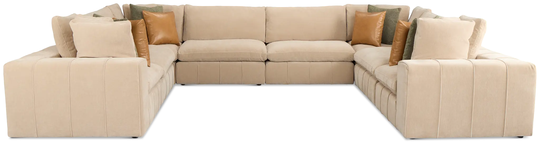 Cruz Light Beige Fabric 8-piece Modular Sectional Cruz Light Beige Fabric 8-piece Modular Sectional