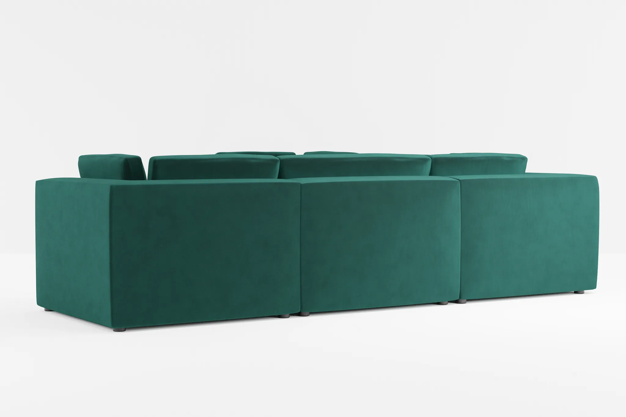 Destin Joya Green Velvet 5-piece Modular Sectional