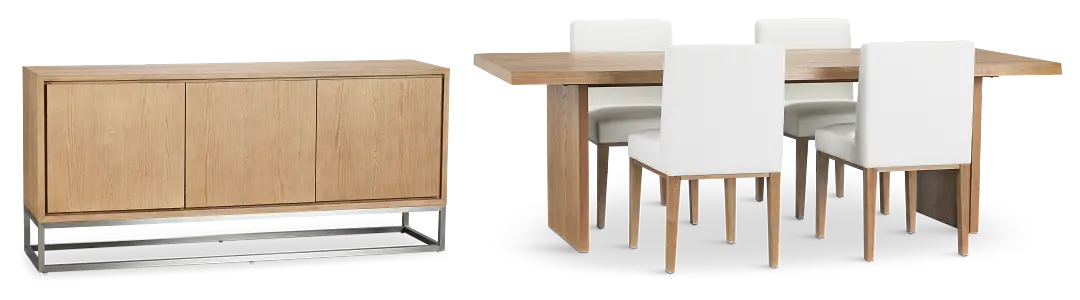 Haven Light Tone Wood Dining Room Haven Light Tone Wood Dining Room