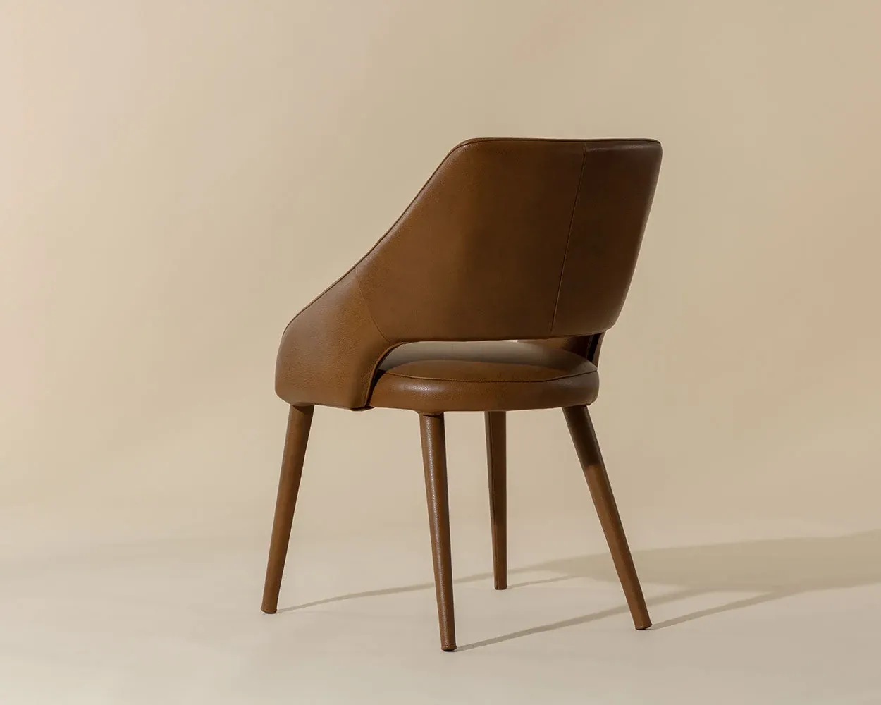 Vannah Brown Upholstered Arm Chair