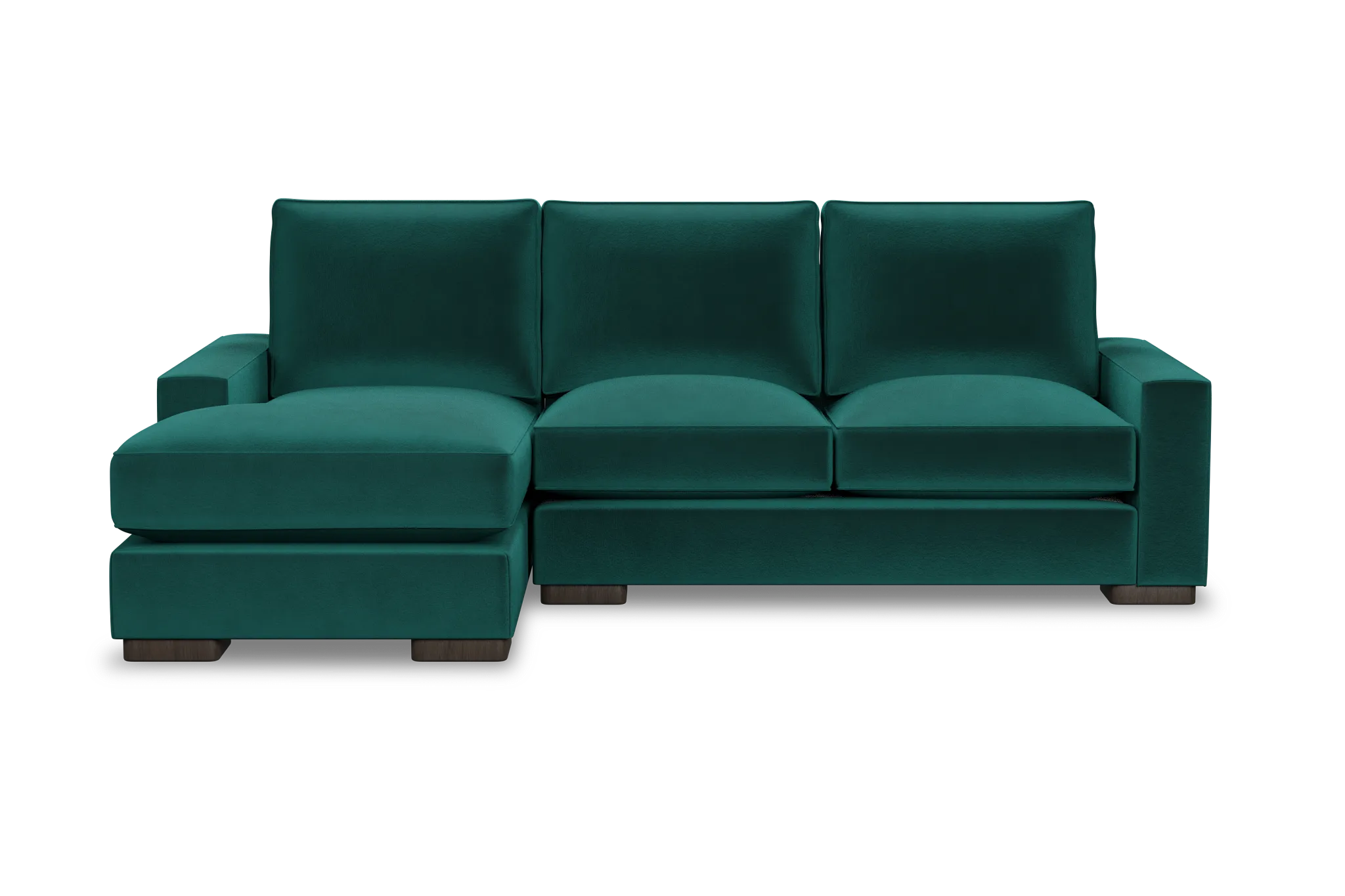 Edgewater Joya Green Left Chaise Sectional