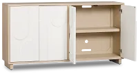 Wantari Two-tone 4 Door Credenza